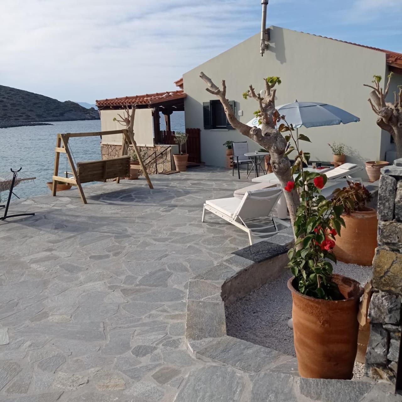 Tholos Alexandra'S Beachfront House Kavoúsion 外观 照片